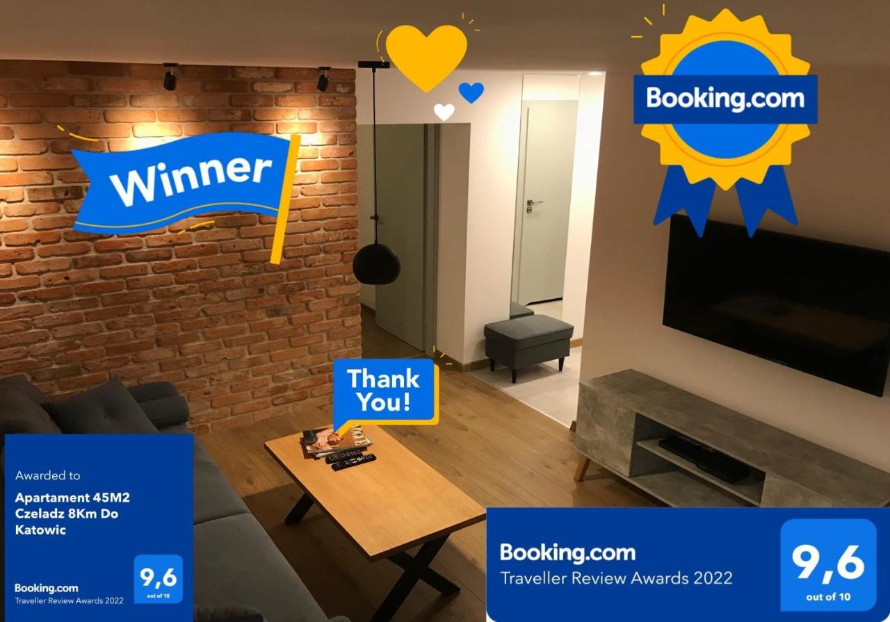 Apartament 45M2 Czeladz 8Km Do Katowic 外观 照片